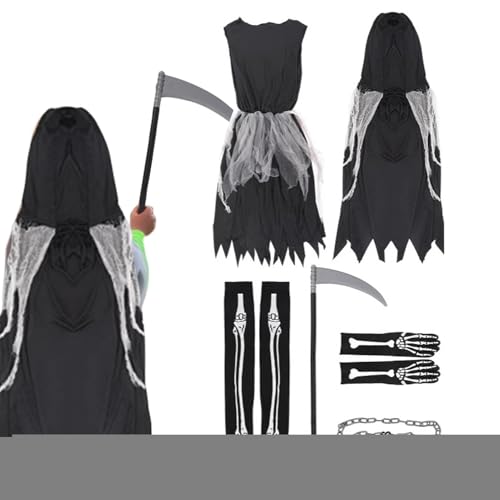 Vgvgaj -Kostüme für Halloween | Gruselige Verkleidung Kinder,Vampir Cosplay Festival Outfit für er und Mädchen für Zombie Party Karneval und Maskerade von Vgvgaj