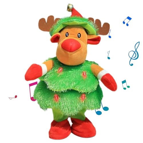 Vgvgaj Singsender Spielzeug | Weihnachts Plüsch Singende Tanzende Puppe - Interaktive Leuchtende Musikalische Plüschdekoration Für Wohnzimmer Büro Schlafzimmer Party Hotel Auto Vgvgaj Singsender Spielzeug | Weihnachts Plüsch Singende Tanzende Puppe - Interaktive Leuchtende Musikalische Plüschdekoration Für Wohnzimmer Büro Schlafzimmer Party Hotel Auto von Vgvgaj