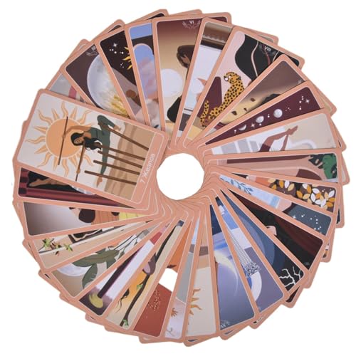 Vgvgaj Tarot-Kartenset - 78 Stück Wahrsagekarten | Tragbares Wahrsagespielzeug | Zum Wahrsagen Und Meditieren Vgvgaj Tarot-Kartenset - 78 Stück Wahrsagekarten | Tragbares Wahrsagespielzeug | Zum Wahrsagen Und Meditieren von Vgvgaj