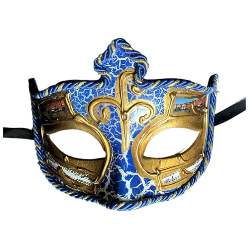 Vhersily 2025 Angebote - Masken für Paare, venezianische Masken aus poliertem Metall mit Strass und Herren Dienstag Fett Klassische Maske, Unisex, Blume Federn Cosplay, Halloween Vhersily 2025 Angebote - Masken für Paare, venezianische Masken aus poliertem Metall mit Strass und Herren Dienstag Fett Klassische Maske, Unisex, Blume Federn Cosplay, Halloween von Vhersily