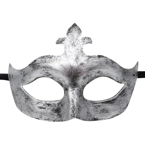 Vhersily 2025 Angebote - Masken für Paare, venezianische Masken aus poliertem Metall mit Strass und Herren Dienstag Fett Klassische Maske, Unisex, Blume Federn Cosplay, Halloween Vhersily 2025 Angebote - Masken für Paare, venezianische Masken aus poliertem Metall mit Strass und Herren Dienstag Fett Klassische Maske, Unisex, Blume Federn Cosplay, Halloween von Vhersily