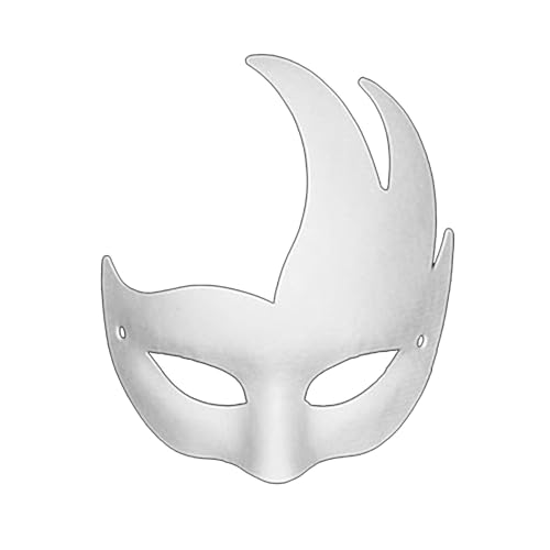 Vhersily 2025 Angebote Weiße Löwe Masken aus weißem Karton zum Bemalen Masken Gesicht Karneval Halloween Kostüm Basteln Karneval Fasching Karneval Fasching Karneval Party Cosplay Handwerk von Vhersily