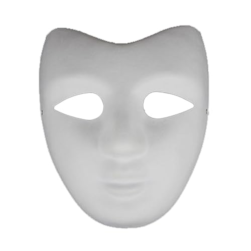Vhersily 2025 Angebote Weiße Löwe Masken aus weißem Karton zum Bemalen Masken Gesicht Karneval Halloween Kostüm Basteln Karneval Fasching Karneval Fasching Karneval Party Cosplay Handwerk von Vhersily