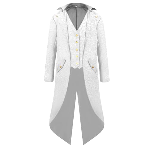 Vhersily 2025 Karnevalsgeschenke - Gothic Jacke Vintage Mittelalter Halloween Steampunk Frac Renaissance Vampire Pirate Halloween Kostüm für Erwachsene Vhersily 2025 Karnevalsgeschenke - Gothic Jacke Vintage Mittelalter Halloween Steampunk Frac Renaissance Vampire Pirate Halloween Kostüm für Erwachsene von Vhersily