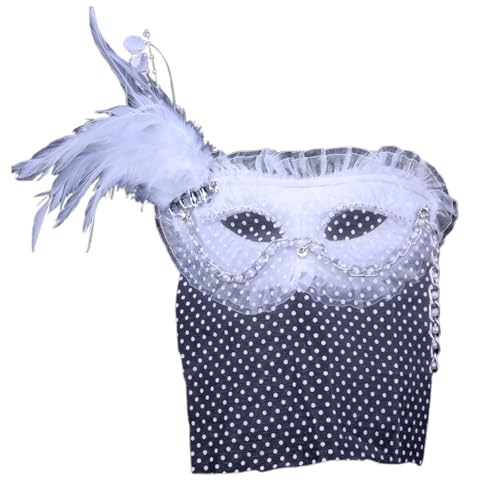 Vhersily 2025 - Paar Maske - Damen Maske mit Federn und venezianischen Masken für Männer für fette Dienstagsparty Vhersily 2025 - Paar Maske - Damen Maske mit Federn und venezianischen Masken für Männer für fette Dienstagsparty von Vhersily