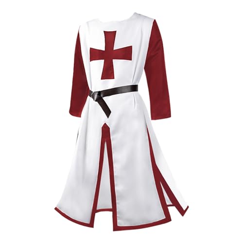 Vhersily 2025 Ritter Tunika Mittelalter Kostüm Kreuzritter Templer Ritter Karneval Fasching Cospaly Urlaub Vhersily 2025 Ritter Tunika Mittelalter Kostüm Kreuzritter Templer Ritter Karneval Fasching Cospaly Urlaub von Vhersily