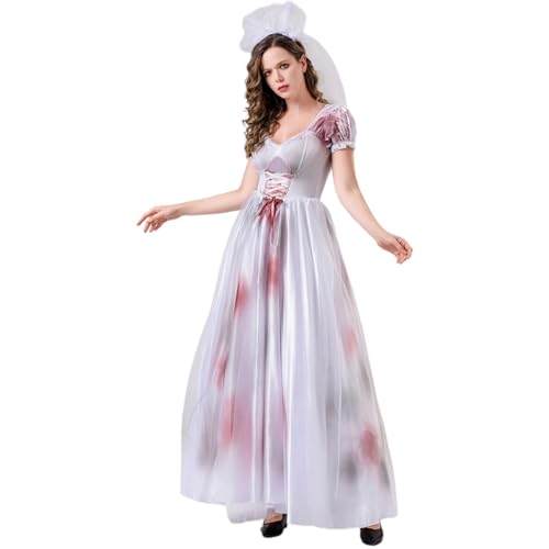 Vhersily Kostüm für Erwachsene: Halloween-Hexenkleid und Umhang mit Kapuze für Damen – Kleidung für Halloween, Karneval, Karneval, Cosplay, Party Vhersily Kostüm für Erwachsene: Halloween-Hexenkleid und Umhang mit Kapuze für Damen – Kleidung für Halloween, Karneval, Karneval, Cosplay, Party von Vhersily