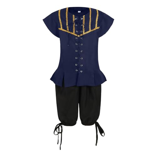 Vhersily Steampunk 2 Stück Karneval Kostüm Wikinger Piraten Lace-Up Ärmellos Weste und Hose Mantel Basic Renaissance Mittelalter Cosplay Jacke Viktorianische Kostüm Vhersily Steampunk 2 Stück Karneval Kostüm Wikinger Piraten Lace-Up Ärmellos Weste und Hose Mantel Basic Renaissance Mittelalter Cosplay Jacke Viktorianische Kostüm von Vhersily