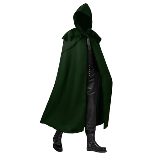 Vhersily Vampir Kostüm - schwarzer Umhang mit Kapuze - Verkleidung für Halloween & Karneval - Kinder und Erwachsene Vhersily Vampir Kostüm - schwarzer Umhang mit Kapuze - Verkleidung für Halloween & Karneval - Kinder und Erwachsene von Vhersily