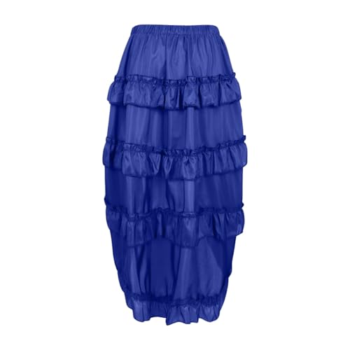 Vhersily rock damen viktorianisch karneval kostüm piratenkostüm damen steampunk verstellbar rüschen gothic vintage rock lang kleid kostüm vampir mittelalter von Vhersily