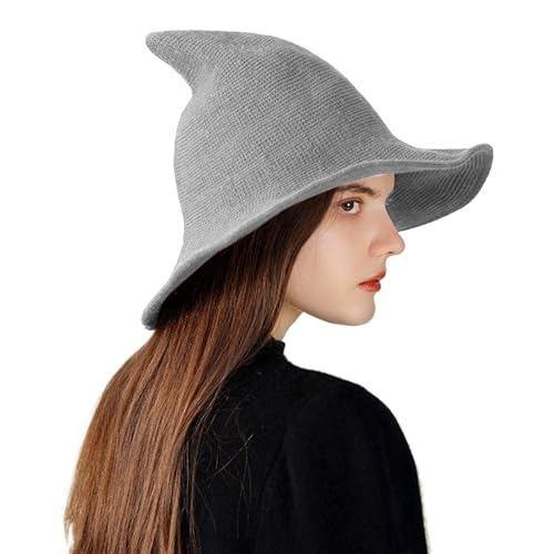 Vhjlfig Hexenhut Kostüm | Gestrickter Spitzhut Für Damen Kostümzubehör | Accessoire Für Verkleidung Und Feste Kopfschmuck Für Feiertage Bühnenauftritte Und Fotografie Vhjlfig Hexenhut Kostüm | Gestrickter Spitzhut Für Damen Kostümzubehör | Accessoire Für Verkleidung Und Feste Kopfschmuck Für Feiertage Bühnenauftritte Und Fotografie von Vhjlfig