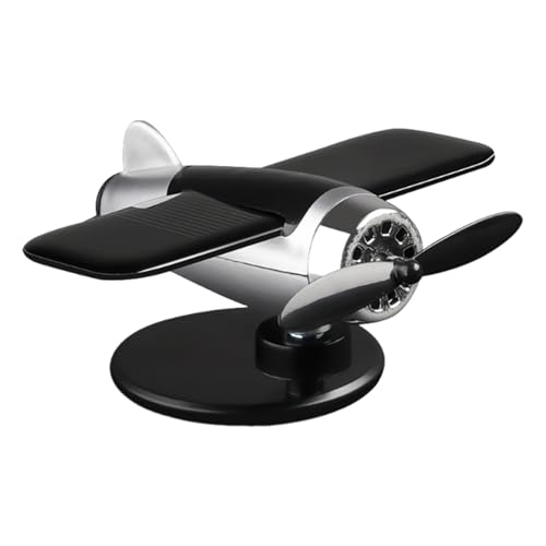 Vhjlfig Solarbetriebenes Drehflugzeug - Solar-Dreh-Hubschrauber Modell Deko - Sonnengesteuerte Auto-Innendekoration Für Cockpit-Display von Vhjlfig