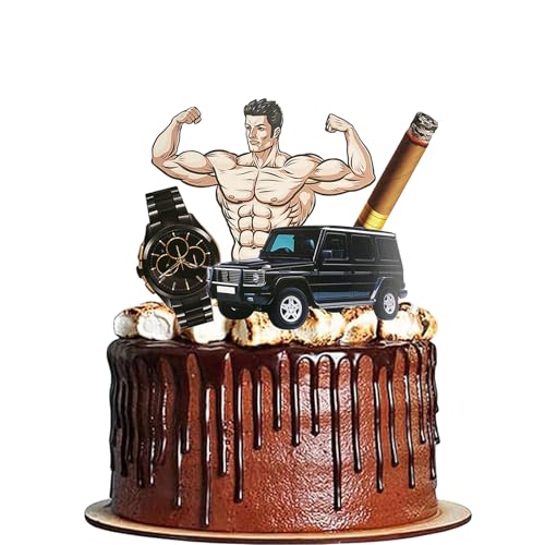 5 Stück Muskulöser Tortendeko Geburtstag, Happy Birthday Tortendeko, Cake Topper Geburtstag, Geburtstagskuchen Deko, Happy Birthday Kuchen Deko, Männer Mädchen Kuchen Personalisiert Party 5 Stück Muskulöser Tortendeko Geburtstag, Happy Birthday Tortendeko, Cake Topper Geburtstag, Geburtstagskuchen Deko, Happy Birthday Kuchen Deko, Männer Mädchen Kuchen Personalisiert Party von Vhtanop
