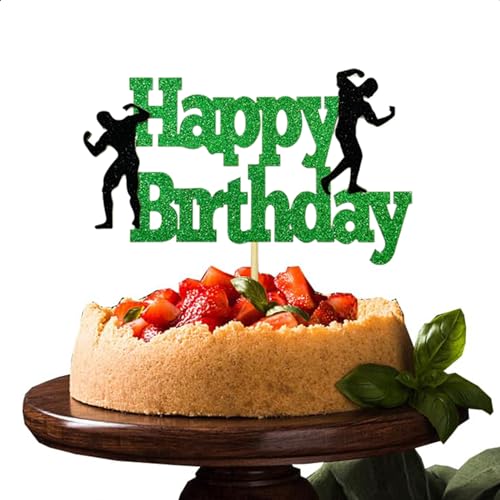 Vhtanop Tortendeko Happy Birthday, Cake Topper Geburtstag, Tortendeko Geburtstag Grün, Happy Birthday Kuchen Deko, Tortenaufleger Personalisiert für Mann und Junge Vhtanop Tortendeko Happy Birthday, Cake Topper Geburtstag, Tortendeko Geburtstag Grün, Happy Birthday Kuchen Deko, Tortenaufleger Personalisiert für Mann und Junge von Vhtanop