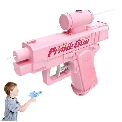 Streich-Wasserpistole, Streich-Spritzpistole, Zwanghafte Zwei-Wege-Wasserpistolen, Umgekehrte Streich-überraschungs-Wasserpistolen – Schießt Auf Den Benutzer Zurück! (Pink) von ViCUULY