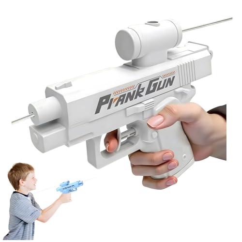 Streich-Wasserpistole, Streich-Spritzpistole, Zwanghafte Zwei-Wege-Wasserpistolen, Umgekehrte Streich-überraschungs-Wasserpistolen – Schießt Auf Den Benutzer Zurück! (White) von ViCUULY