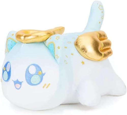 Meemeows Katzen-Plüschtier, Süßes Anime-Cartoon-Katze-Stofftier-Figurenspielzeug, Plüschkissen-Geschenk Für Fans, Kinder (D) von ViLLex