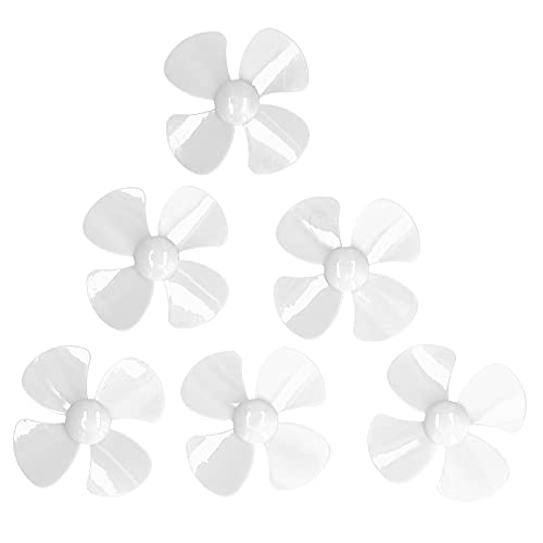 ViaGasaFamido 10pcs 4 Blade Requisiten Hochgeschwindigkeitspropeller Requisiten mit 2 Mm Montageloch für Motorisch Rotierende FPV -Rennsport -Drohne -DIY -Spielzeugzubehör (Transparent) von ViaGasaFamido