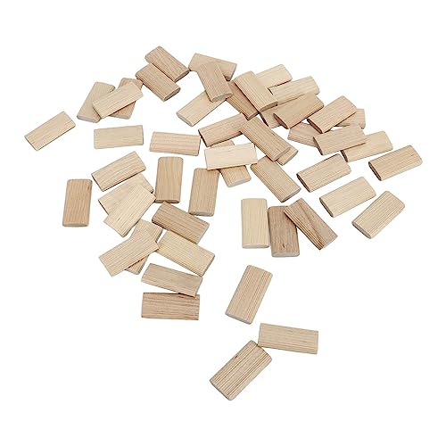 ViaGasaFamido 50pcs Buchenholzholz Domino Tenon Sortierte Domino -Buche -Zapfen 6 X 40 Mm für die Herstellung von Holzbearbeitungsmöbeln Spleißanschluss Tischlery -Systeme von ViaGasaFamido
