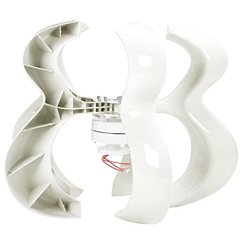 ViaGasaFamido 600W 5 K 5 Nubris - Wind -Turbinengenerator Kit Hohe Verwendung Niedrige Schwingung für Mittelspannungsgeräte (12V) von ViaGasaFamido
