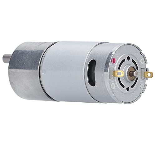 ViaGasaFamido Aluminiumlegierungs-Zahnradmotor, Drehzahl JGB37-550 60W Getriebe Motor Aluminiumlegierung Hochtorsionsgeschwindigkeitsreduzierungsgetriebe 12-V-Motor, Elektrische Lüftermotoren, von ViaGasaFamido