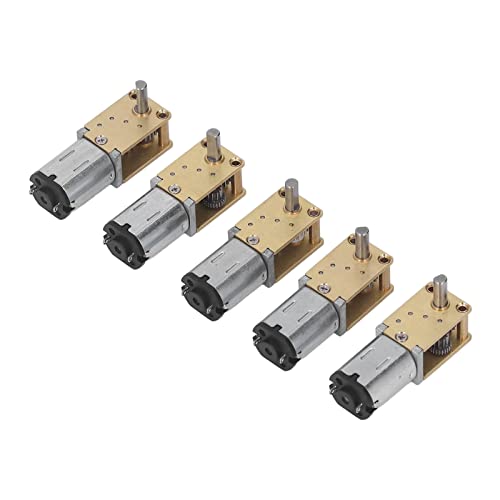ViaGasaFamido DC 6V Hochtorsions Mikrogeschwindigkeit Reduzieren Elektromotor Getriebe Rechten Winkelmotor 5pcs mit Feiner Beschichtung, Kupferspule, Geeignet für Intelligente Spielzeuge, von ViaGasaFamido
