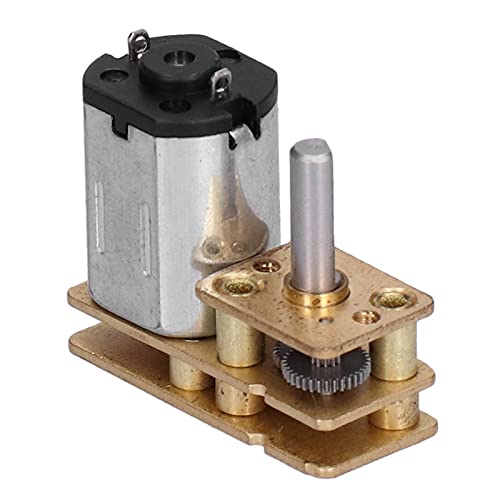 ViaGasaFamido Gleichstrommotor, 500 U/Min 6 V 0,5W Hochgeschwindigkeitsreduzierungsmotor mit Metallrad für -RC -Spielzeug, Miniaturgetriebemotor für Roboter, Massagemaschinen von ViaGasaFamido
