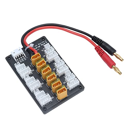 ViaGasaFamido XT30 Parallel Ladeplatine, 20A Multi -Channel -Ladeplatine mit XT30 Stecker, ABS Harz Lipo Batterie Ladegerät für RC Spielzeug Upgrade Teil von ViaGasaFamido