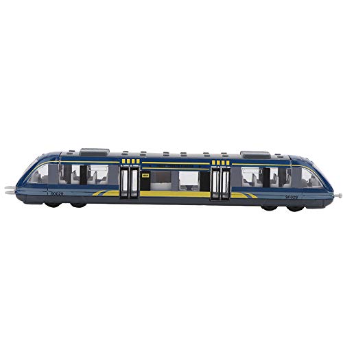 ViaGasaFamido Zug Spielzeug - Simulation Legierung Modell Auto, Ungiftig Bunt Metall U-Bahn Modell, Lernspielzeug Geschenk für Kinder Weihnachten (Blau) von ViaGasaFamido