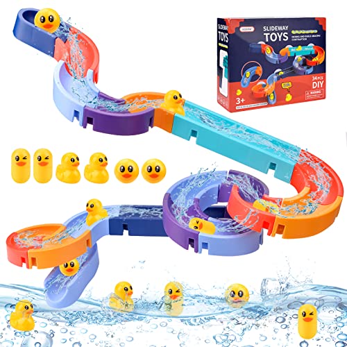 Vibbang 34Stück Badespielzeug, Badewannenspielzeug Kinder Set, DIY Kugelbahn wasserspielzeug ab 3 4 5 6 Jahre, Baby Bath Toys mit Saugnäpfe, Wasserspielzeug Kinder Badespaß Geschenk Mädchen Junge Vibbang 34Stück Badespielzeug, Badewannenspielzeug Kinder Set, DIY Kugelbahn wasserspielzeug ab 3 4 5 6 Jahre, Baby Bath Toys mit Saugnäpfe, Wasserspielzeug Kinder Badespaß Geschenk Mädchen Junge von Vibbang