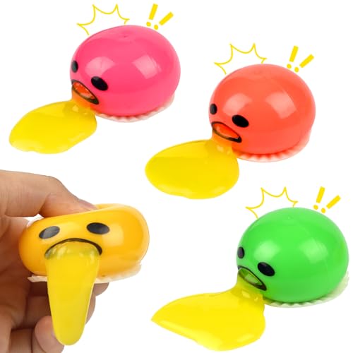 Vibbang 4 Stück Eigelb Stressball, Eigelbdruckkugel Squeeze Toy, Vomiting Egg Toy, Puking Ball, Runde Erbrechen und Saugen Eigelb Spielzeug, Prank Quetschball Spielzeug Stressball Kinder Erwachsene Vibbang 4 Stück Eigelb Stressball, Eigelbdruckkugel Squeeze Toy, Vomiting Egg Toy, Puking Ball, Runde Erbrechen und Saugen Eigelb Spielzeug, Prank Quetschball Spielzeug Stressball Kinder Erwachsene von Vibbang