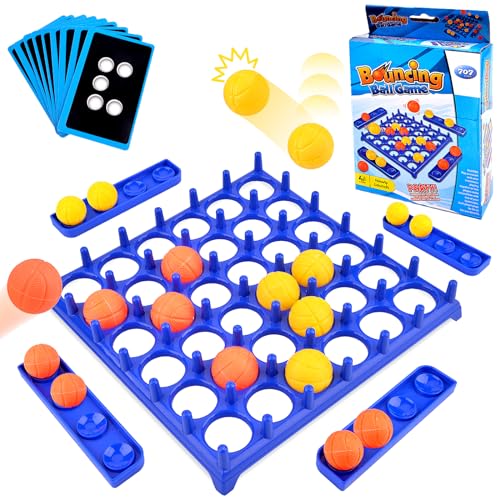 Vibbang Bouncing Ball Tischspiel, Bounce Off Party Tischspiele, Jumping Ball Tabletop Ping Pong Spiel, Interaktive Brettspiele Spiele Lustiges Spiele für Familie und Party, Geschenk Kinder von Vibbang