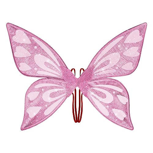 Vibbang Feenflügel Flügel Elfen Fee Flügel für Erwachsene & Kinder, Feenflügel Schmetterlingflügel, Schmetterlings Fee Flügel Glitzer Engelsflügel für Halloween Kostüm Karneval Fee Party (Rosa) Vibbang Feenflügel Flügel Elfen Fee Flügel für Erwachsene & Kinder, Feenflügel Schmetterlingflügel, Schmetterlings Fee Flügel Glitzer Engelsflügel für Halloween Kostüm Karneval Fee Party (Rosa) von Vibbang