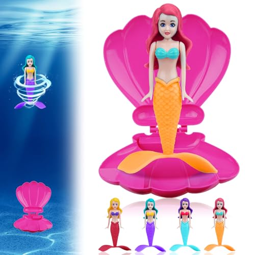 Vibbang Meerjungfrau-Poolspielzeug-Muschel, Mermaid Princess Dive N Surprise, Schwimmbadzubehör und Pool Schwimmspielzeug, Tauchspielzeug Pool Spielzeug, Partyzubehör und Wasserspielzeug von Vibbang