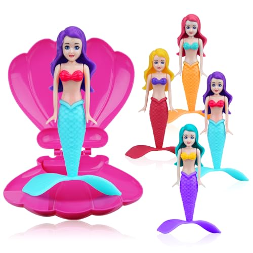 Vibbang Meerjungfrau-Poolspielzeug-Muschel, Mermaid Princess Dive N Surprise, Schwimmbadzubehör und Pool Schwimmspielzeug, Tauchspielzeug Pool Spielzeug, Partyzubehör und Wasserspielzeug von Vibbang