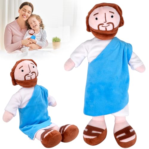 Vibbang My Friend Jesus Plush, 32cm Jesus Kuscheltier, Jesus Plüsch-Puppe, Lächelndes Jesus Spielzeug, Religiöse Christliche Puppen, für Partyzubehör, Ostern, für Jungen und Mädchen Vibbang My Friend Jesus Plush, 32cm Jesus Kuscheltier, Jesus Plüsch-Puppe, Lächelndes Jesus Spielzeug, Religiöse Christliche Puppen, für Partyzubehör, Ostern, für Jungen und Mädchen von Vibbang