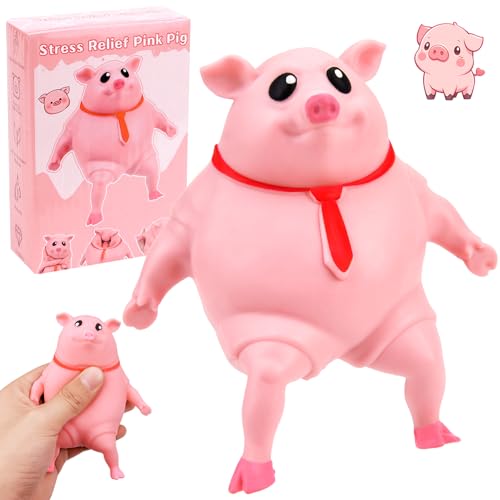 Vibbang Schweine Quetschspielzeug Stressbälle, Schwein Stressspielzeug Mit Farbbox, Dekompressions Piggy, Anti Stress Schwein Squeeze Spielzeug für Erwachsene und Kinder Sensorisches Fidget Spielzeug Vibbang Schweine Quetschspielzeug Stressbälle, Schwein Stressspielzeug Mit Farbbox, Dekompressions Piggy, Anti Stress Schwein Squeeze Spielzeug für Erwachsene und Kinder Sensorisches Fidget Spielzeug von Vibbang