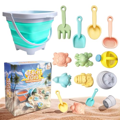 Vibbang Sandspielzeug Set, Sand Strand Spielzeug, Wasserspielzeug Kinder, Portable Beach Playset, Kinder Strand faltbar, Outdoor Spielgeschenke für Jungen und Mädchen von Vibbang