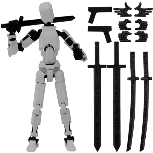 Vibbang T13 Action Figure, 3D-Druck von Beweglichen Figuren mit Mehreren Gelenken, Titan 13 Actionfigur, Multi Jointed Aktivitäts Roboter Wohnkultur für Kinder Erwachsene Desktop Dekoratio von Vibbang