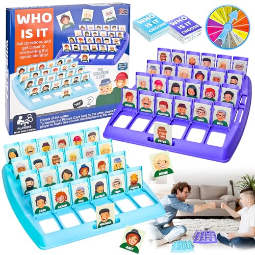 Vibbang Wer Ist Es Spiel - Family Erraten Spiele, Lustiges Ratespiel Brettspiel, Guess Who, Guess What für Familien, Eltern, Kinder Party von Vibbang