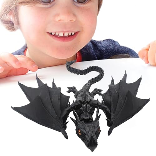 Beweglicher Drache aufgedruckt: Realistisches Spielzeug, bedruckt | Lindert Stress und steigert die Kreativität mit beweglichen Spielzeugen, beweglicher Drache mit Flügeln - Jugu Beweglicher Drache aufgedruckt: Realistisches Spielzeug, bedruckt | Lindert Stress und steigert die Kreativität mit beweglichen Spielzeugen, beweglicher Drache mit Flügeln - Jugu von Vibhgtf