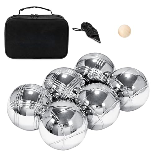 Boccia-Kugel-Set aus Metall, Boccia-Ball-Set für den Außenbereich, Ball-Set mit Tragetasche für Picknick, Familien-Hinterhof, Urlaub E Boccia-Kugel-Set aus Metall, Boccia-Ball-Set für den Außenbereich, Ball-Set mit Tragetasche für Picknick, Familien-Hinterhof, Urlaub E von Vibhgtf