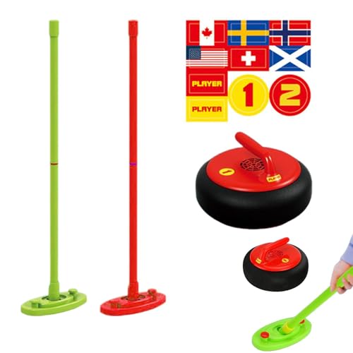 Curling-Wettkampfspiel Für Draußen - Curling-Set – Curling-Sportspielzeug Für Drinnen Und Draußen Mit Elektrischem Licht Für Kinder, Familie Und Erwachsene, Schulgeburtstagsgeschenk Curling-Wettkampfspiel Für Draußen - Curling-Set – Curling-Sportspielzeug Für Drinnen Und Draußen Mit Elektrischem Licht Für Kinder, Familie Und Erwachsene, Schulgeburtstagsgeschenk von Vibhgtf