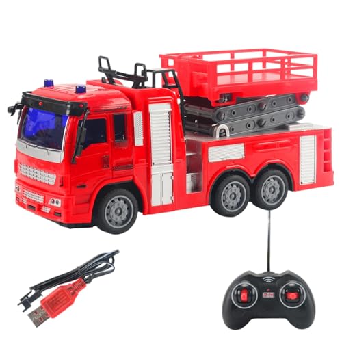 Feuerwehrspielzeug für kleine Kinder, Feuerwehrautoset für Kinder, Spielzeug-LKW mit Lichteffekten, Modell Feuerwehrautos für Kinder, von Vibhgtf
