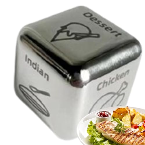 Food Cube, Essenswürfel für Paare, Geschenke zum Jahrestag des Food Cube-Spiels, Geschenk für Verabredungen, Weihnachtsstrumpffüllung, Aniver-Stahlgeschenk Food Cube, Essenswürfel für Paare, Geschenke zum Jahrestag des Food Cube-Spiels, Geschenk für Verabredungen, Weihnachtsstrumpffüllung, Aniver-Stahlgeschenk von Vibhgtf