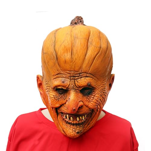 Gruselige -Gesichtsabdeckung, Halloween-Kürbismaske - gruselige Kürbismaske für Scherze, Scherzspielzeug für Kinder, Weihnachtsfoto-Zubehör für Theater, mehr Gruselige -Gesichtsabdeckung, Halloween-Kürbismaske - gruselige Kürbismaske für Scherze, Scherzspielzeug für Kinder, Weihnachtsfoto-Zubehör für Theater, mehr von Vibhgtf