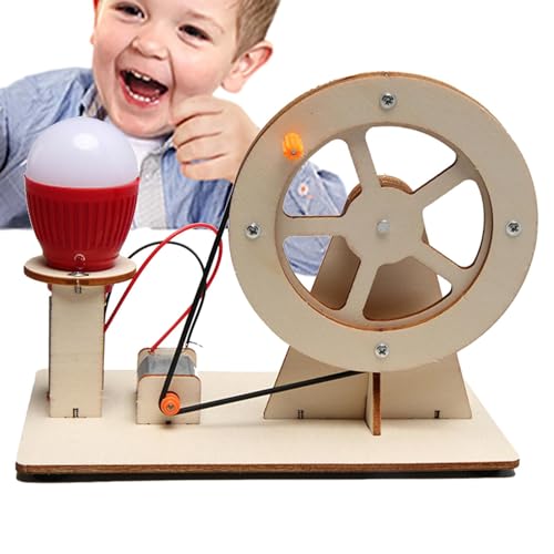 Handbetriebenes Elektrizitäts-Spielzeug, elektrisches Kurbelspielzeug, wissenschaftliches Generator-Set, Experimente und wissenschaftliche Projekte mit Glühbirnen, lustiges pädagogisches von Vibhgtf