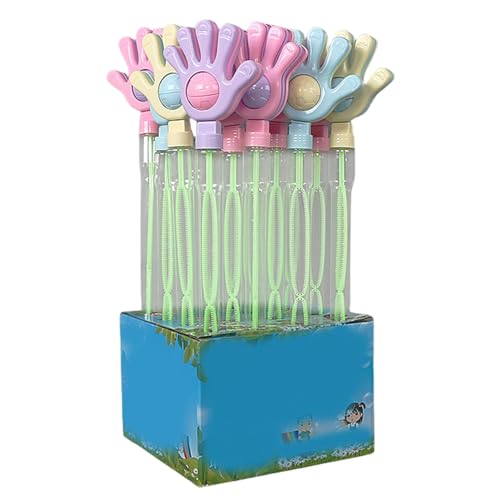 Handblasengebläse, Blasenmaschine | 10 Stück Seifenblasen-Zauberstab für Kinder - Sommer-Blasenspielzeug, ergonomische Hand-Blasenmaschine, Outdoor-Blasenstab für Kinder, Jungen und Mädchen von Vibhgtf