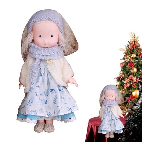 Handgemachte Puppe – Stoffpuppe für Mädchen – entzückende Anime-Tuchpuppe, beruhigendes Schlafspielzeug, Kinderspielzeug, Thema-Puppe mit Kleid und Zugang von Vibhgtf
