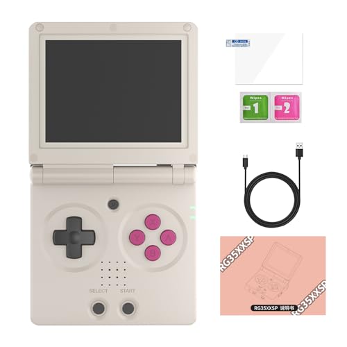 Handheld-Spielkonsole für Kinder – Klassische tragbare Videospiele | 3,5-Zoll-IPS-Bildschirm, Klassische Faltbare Spielkonsole, unterstützt TV-Anschluss, Spielgerät für Kinder von Vibhgtf